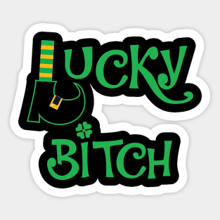 Lucky Bitch Sticker